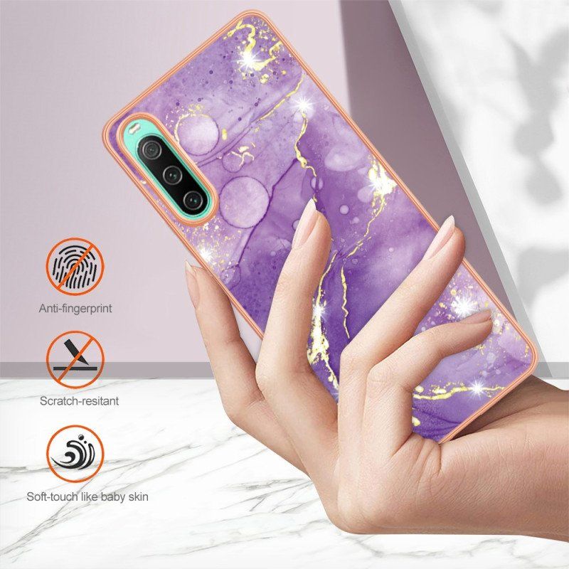 Etui do Sony Xperia 10 IV Kolorowy Marmur