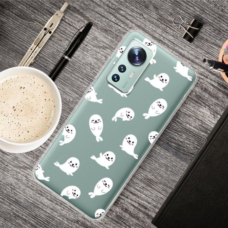 Etui do Xiaomi 12 / 12X Zabawa Z Lwami Morskimi