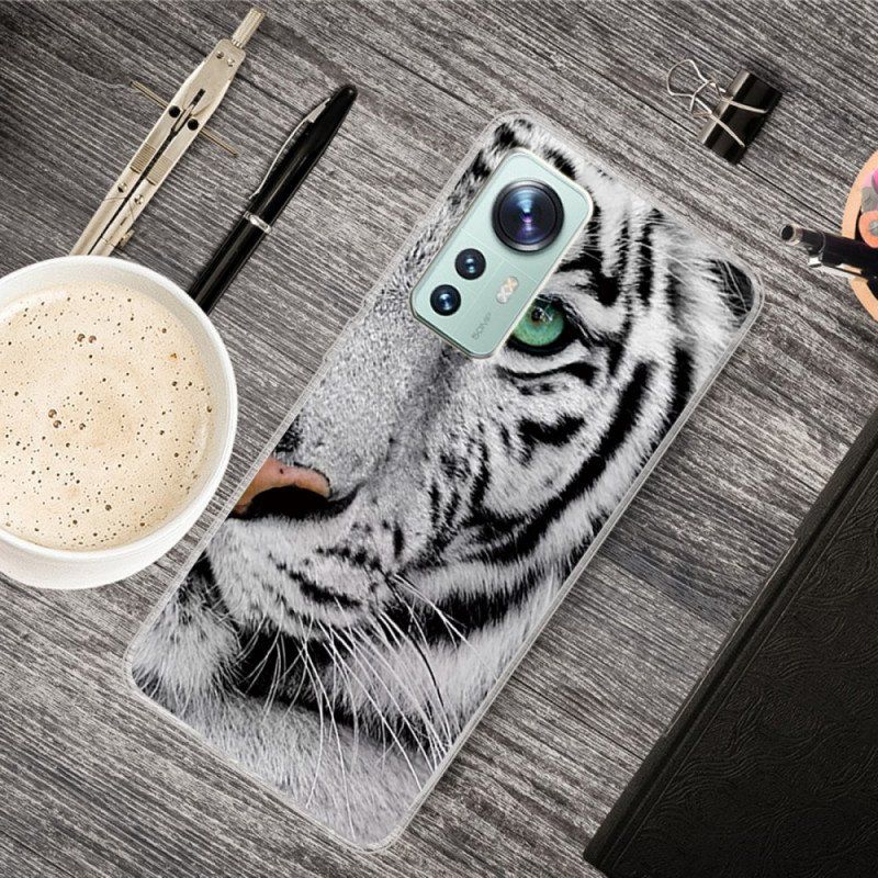 Etui do Xiaomi 12 Pro Biały Tygrys