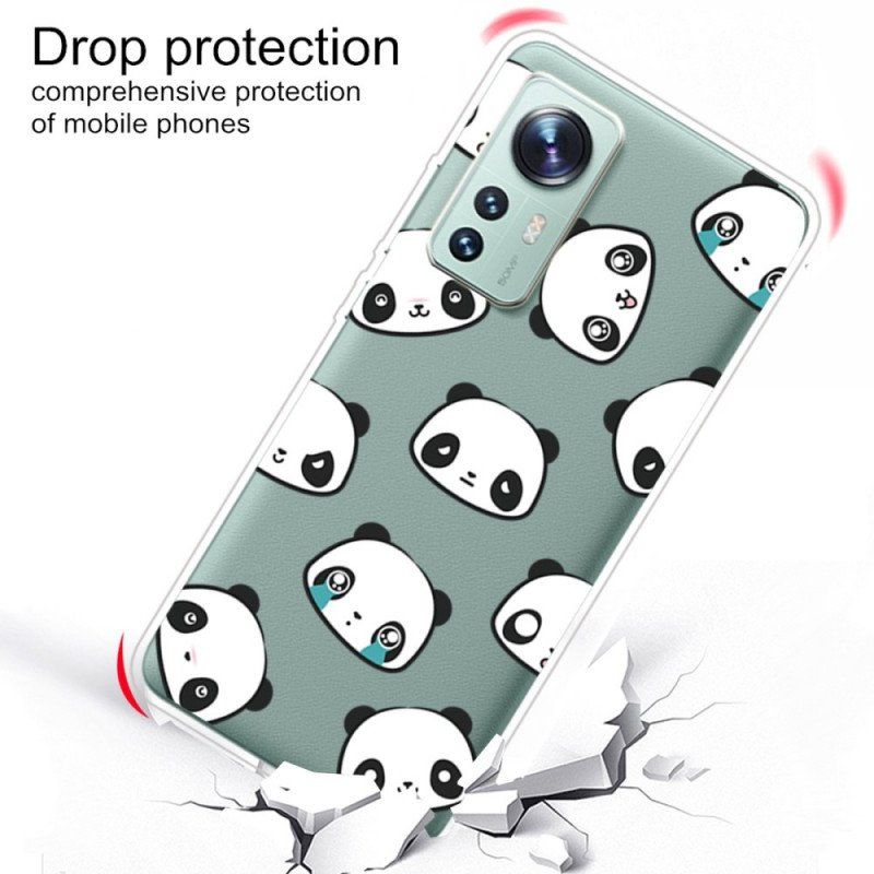 Etui do Xiaomi 12 Pro Głowy Pandy