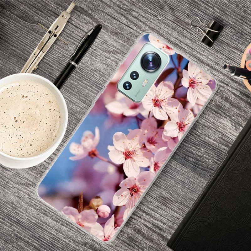 Etui do Xiaomi 12 Pro Kwiatowy Silikon