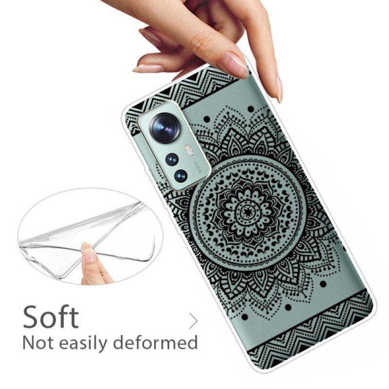 Etui do Xiaomi 12 Pro Silikonowa Mandala Czarna