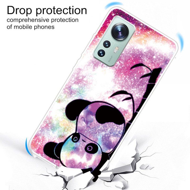 Etui do Xiaomi 12 Pro Silikonowa Panda Do Góry Nogami