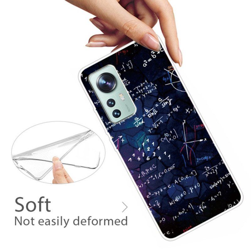 Etui do Xiaomi 12 Pro Silikonowe Obliczenia Matematyczne