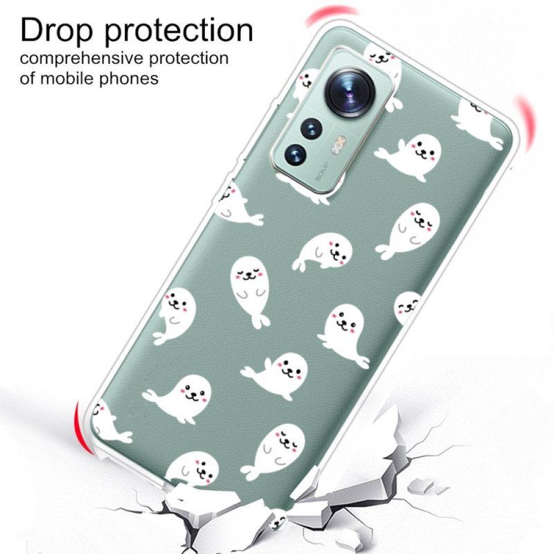 Etui do Xiaomi 12 Pro Silikonowe Wilki Morskie