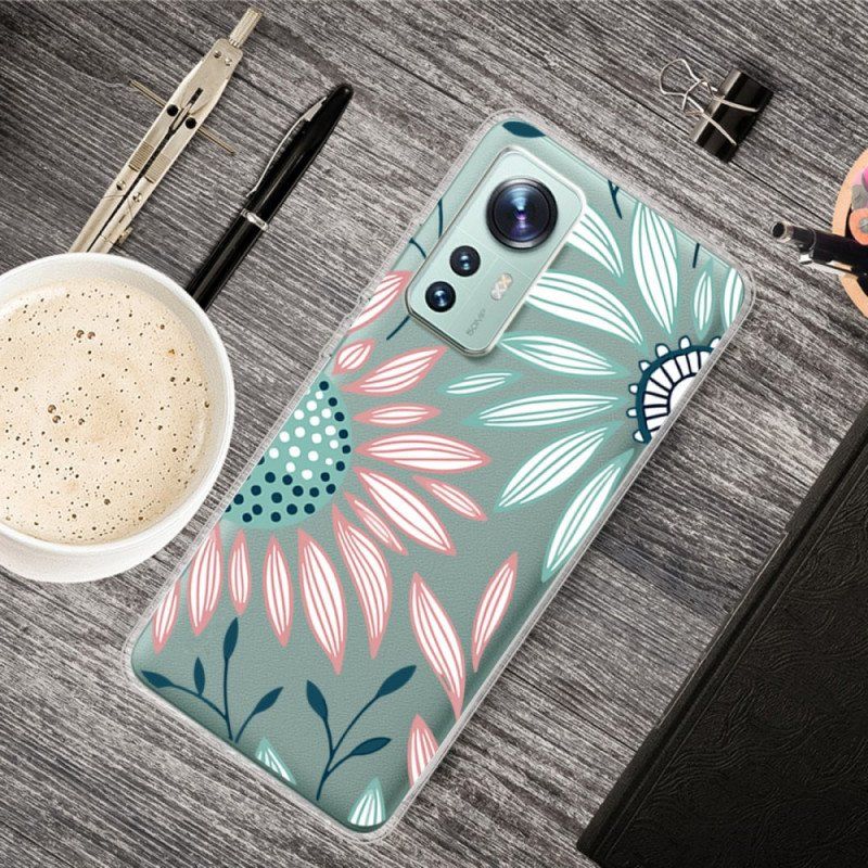 Etui do Xiaomi 12 Pro Silikonowy Kwiat