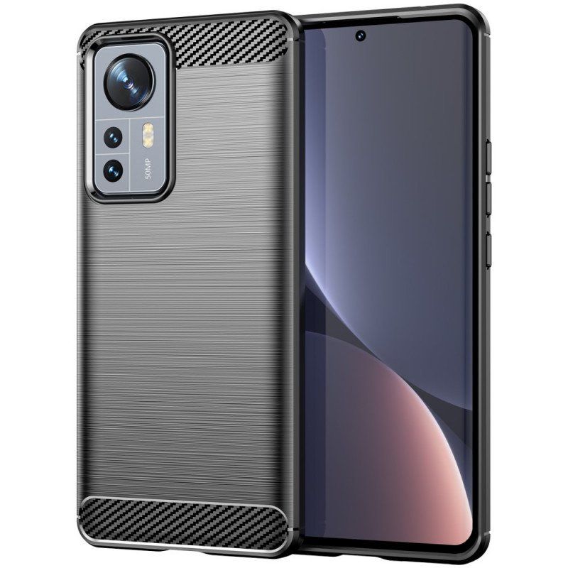 Etui do Xiaomi 12 Pro Szczotkowane Włókno Węglowe