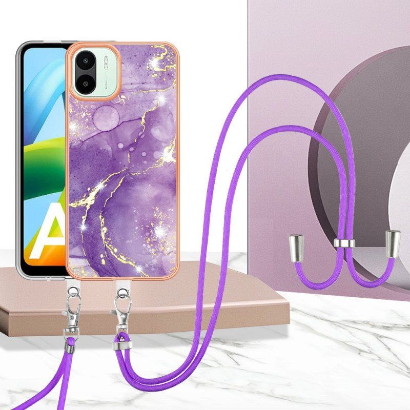 Etui do Xiaomi Redmi A1 ze Sznurkiem Sznurek W Stylu Marmuru