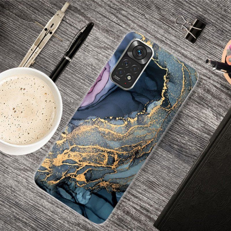 Etui do Xiaomi Redmi Note 11 / 11S Akwarela Marmuru