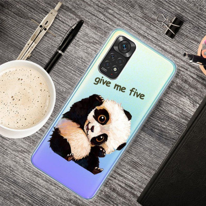 Etui do Xiaomi Redmi Note 11 / 11S Bezszwowa Panda Daje Mi Pięć