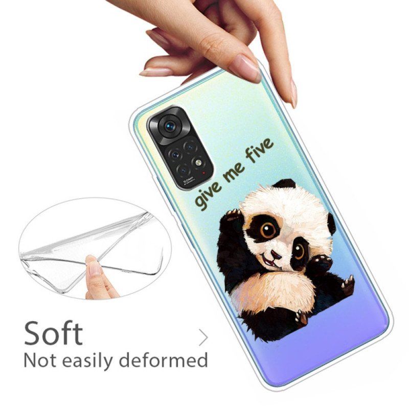 Etui do Xiaomi Redmi Note 11 / 11S Bezszwowa Panda Daje Mi Pięć