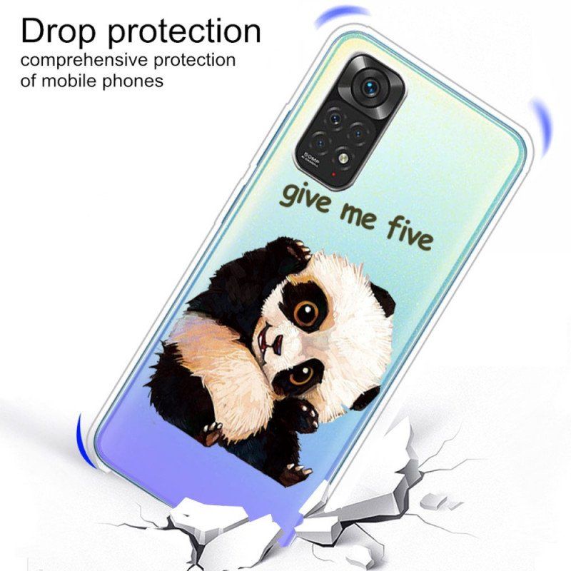 Etui do Xiaomi Redmi Note 11 / 11S Bezszwowa Panda Daje Mi Pięć