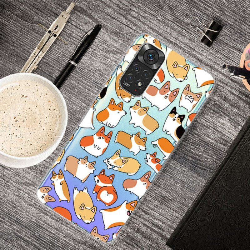 Etui do Xiaomi Redmi Note 11 / 11S Bezszwowe Wiele Psów