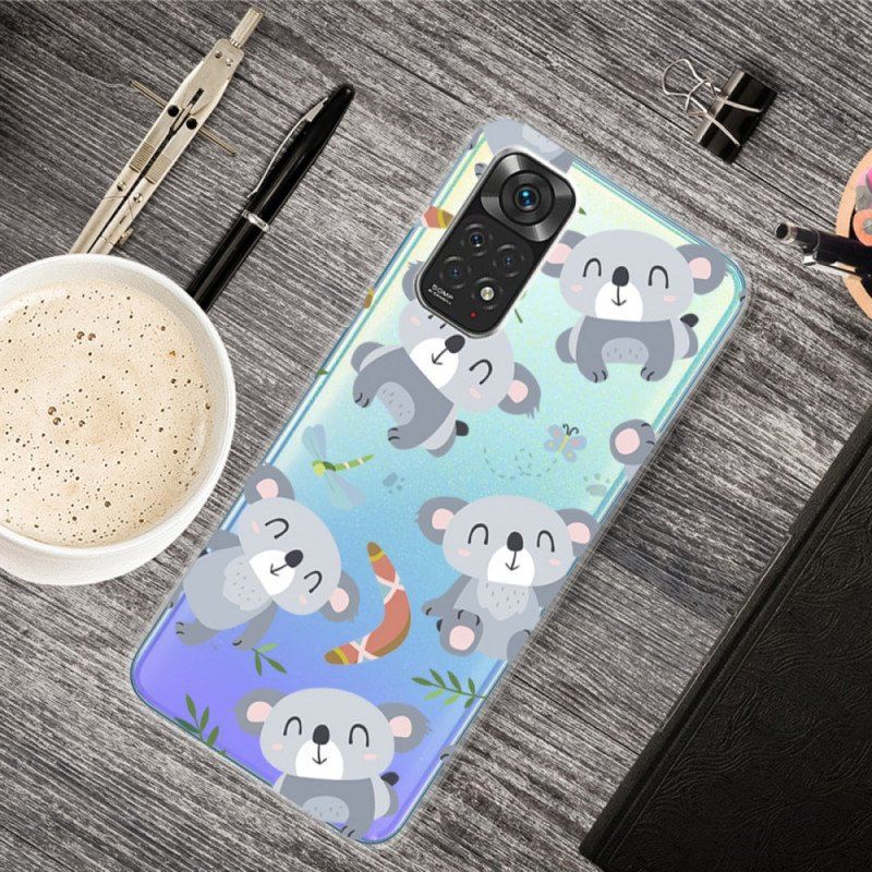 Etui do Xiaomi Redmi Note 11 / 11S Małe Szare Pandy