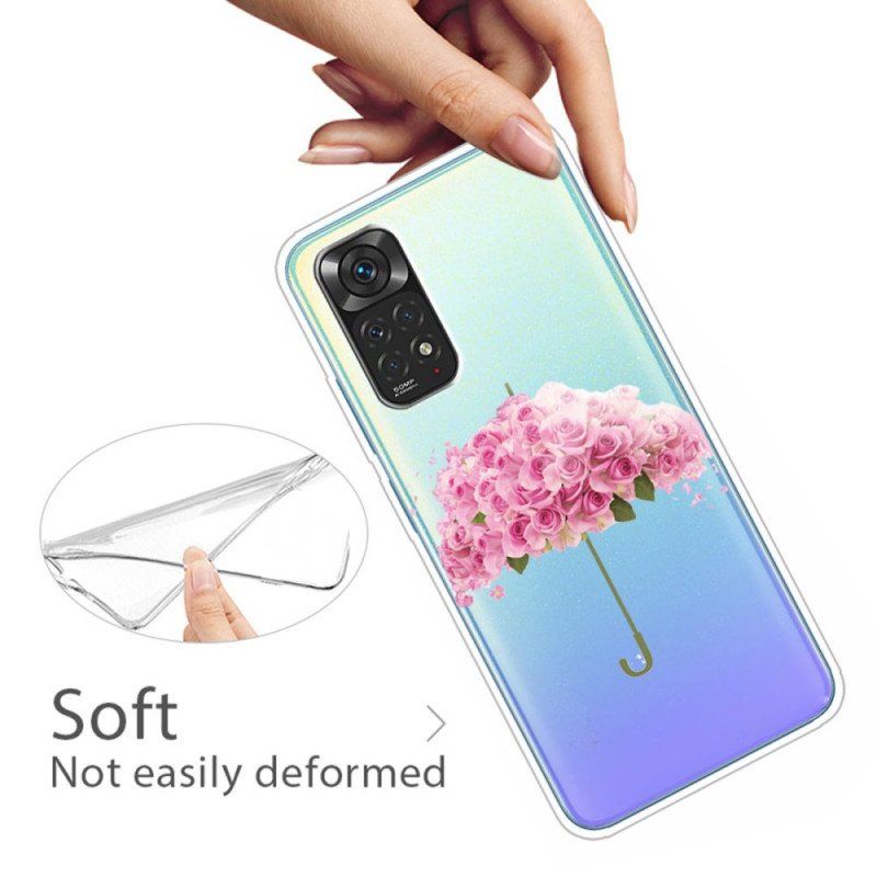 Etui do Xiaomi Redmi Note 11 / 11S Parasol W Róże