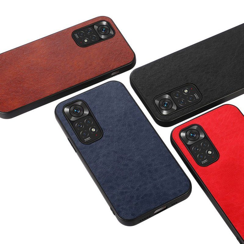 Etui do Xiaomi Redmi Note 11 / 11S Teksturowana Sztuczna Skóra