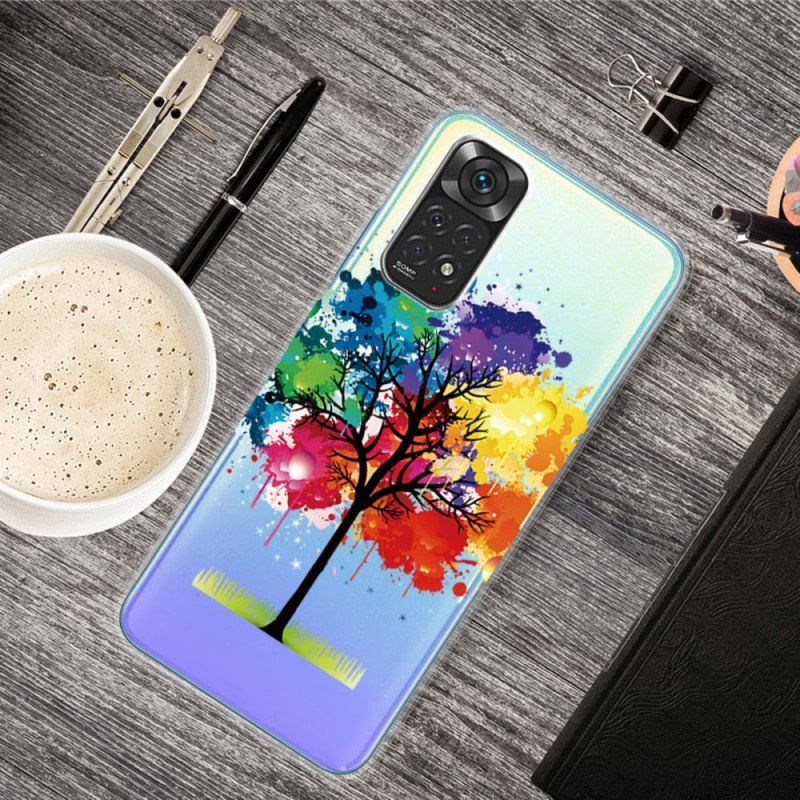 Etui do Xiaomi Redmi Note 11 Pro / 11 Pro 5G Bezszwowe Akwarela Drzewo