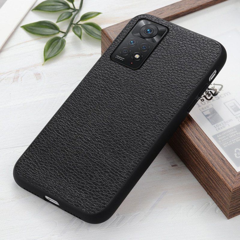 Etui do Xiaomi Redmi Note 11 Pro / 11 Pro 5G Prawdziwa Skóra Litchi