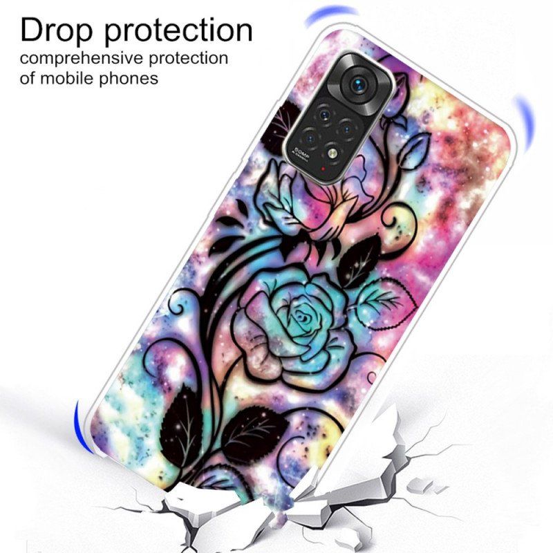 Etui do Xiaomi Redmi Note 11 Pro / 11 Pro 5G Projekt Kwiatowy