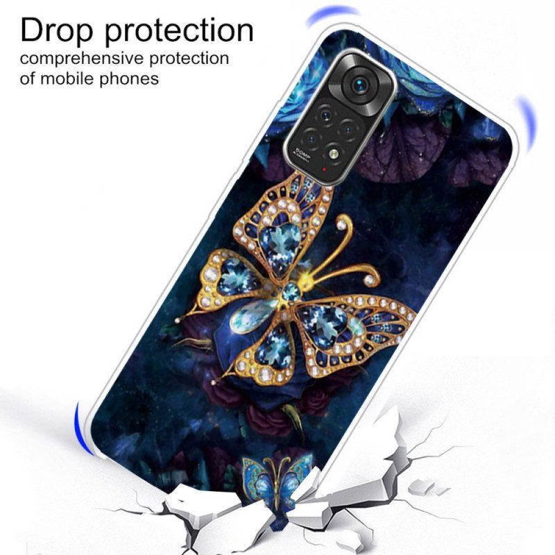 Etui do Xiaomi Redmi Note 11 Pro / 11 Pro 5G Złoty Motyl