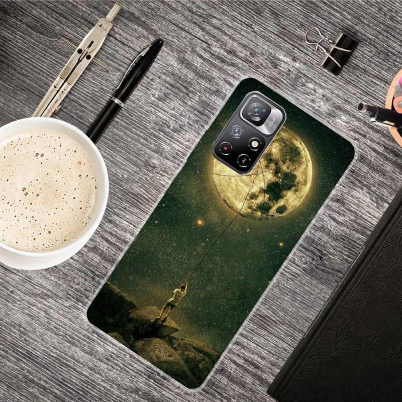 Etui do Xiaomi Redmi Note 11 Pro Plus 5G Elastyczny Księżycowy Człowiek