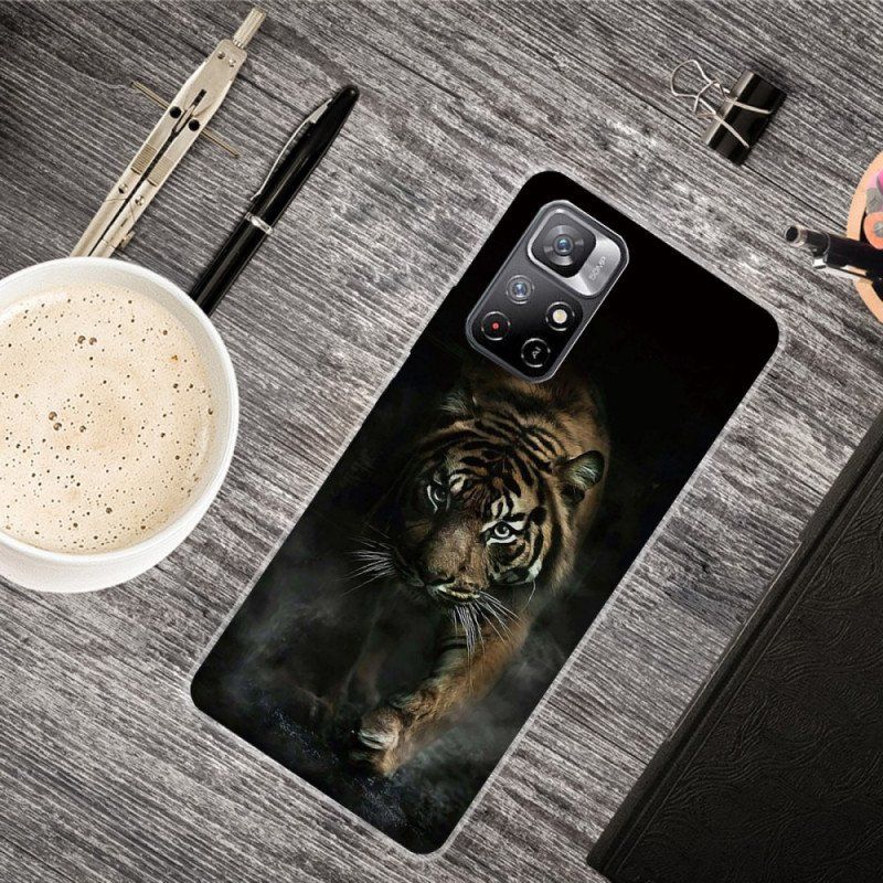 Etui do Xiaomi Redmi Note 11 Pro Plus 5G Elastyczny Tygrys