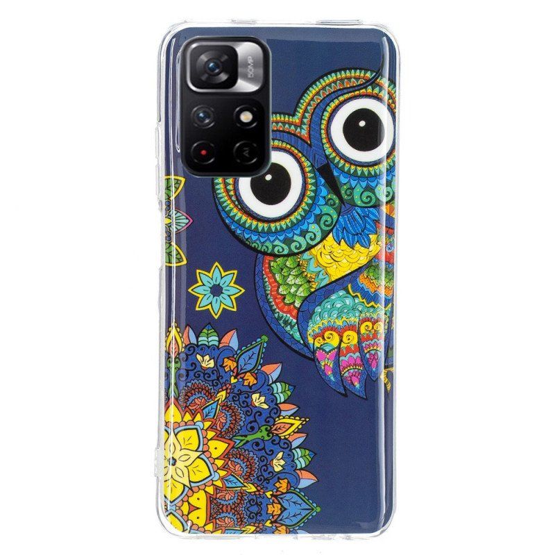 Etui do Xiaomi Redmi Note 11 Pro Plus 5G Fluorescencyjna Mandala Sowa