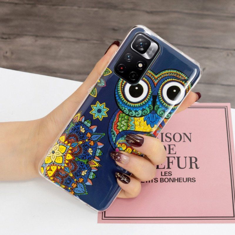 Etui do Xiaomi Redmi Note 11 Pro Plus 5G Fluorescencyjna Mandala Sowa