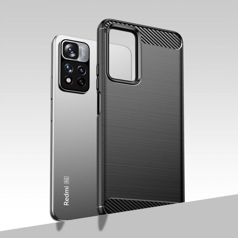 Etui do Xiaomi Redmi Note 11 Pro Plus 5G Szczotkowane Włókno Węglowe