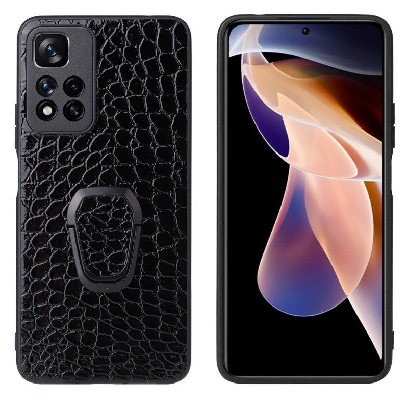 Etui do Xiaomi Redmi Note 11 Pro Plus 5G Wspornik Pierścieniowy W Stylu Krokodyla