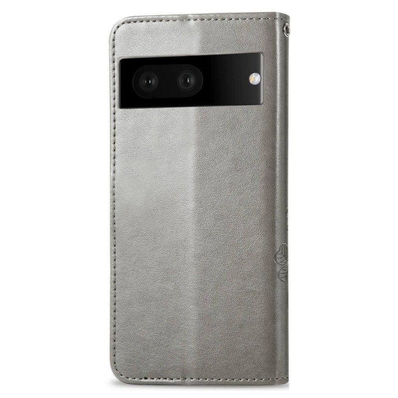 Etui Folio do Google Pixel 7 Azjatyckie Kwiaty