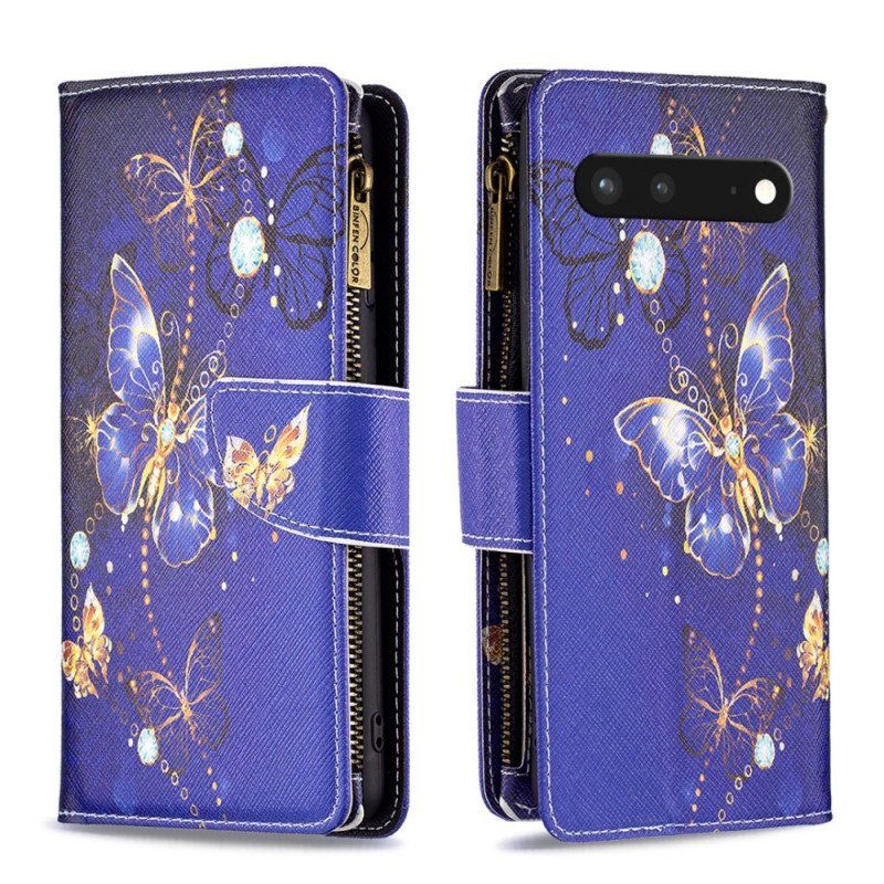 Etui Folio do Google Pixel 7 Portfel Portfel Motyle