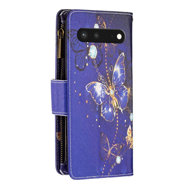 Etui Folio do Google Pixel 7 Portfel Portfel Motyle