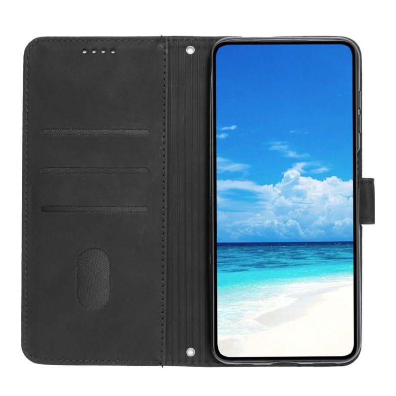 Etui Folio do Google Pixel 7 Pro Intensywne Kwiaty