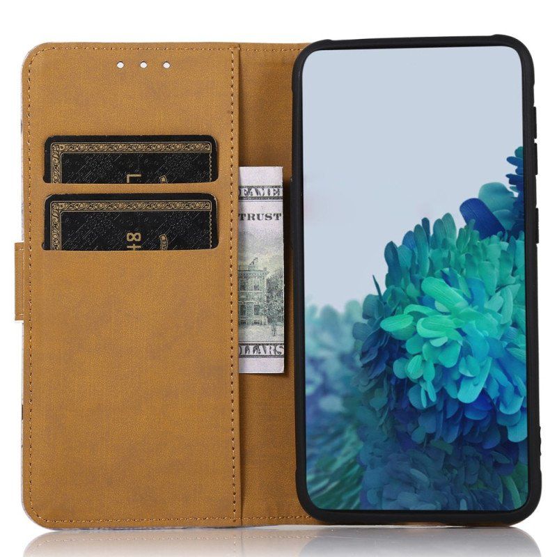 Etui Folio do Google Pixel 7 Wieża Eiffla Poety