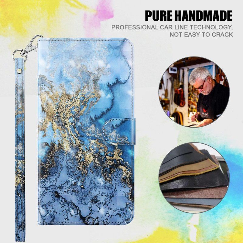 Etui Folio do Google Pixel 7 z Łańcuch Pasek Art