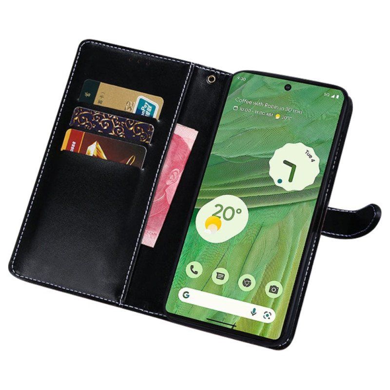 Etui Folio do Google Pixel 7A Krokodyl Idewei