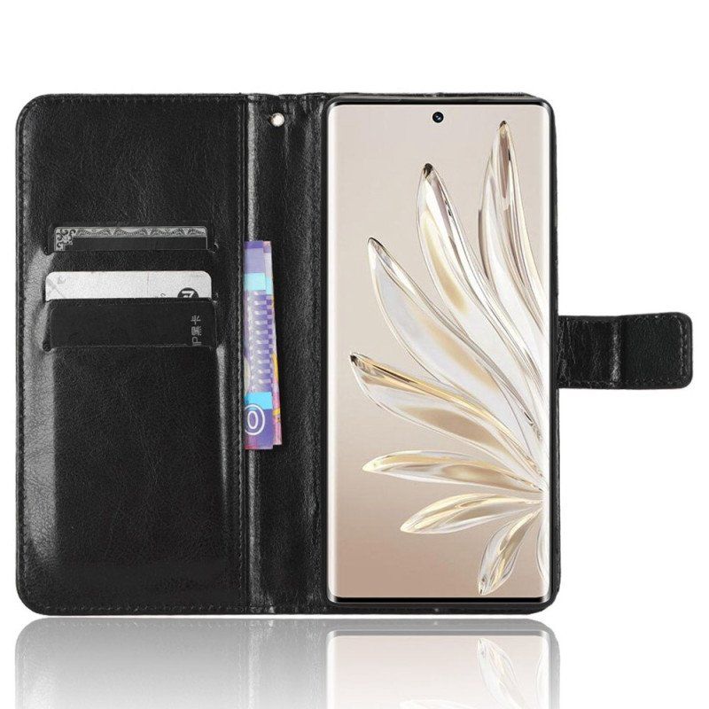 Etui Folio do Honor 70 z Łańcuch Błyszczący Pasek