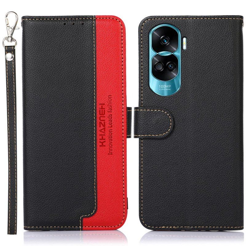 Etui Folio do Honor 90 Lite Liczi Style Rfid Khazneh