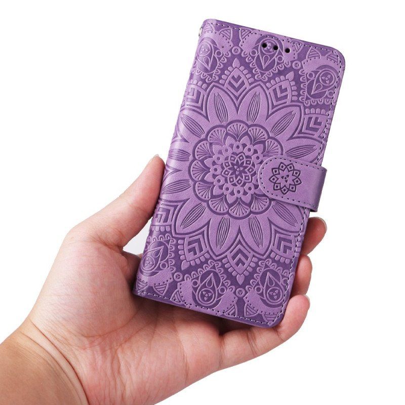 Etui Folio do Honor 90 Lite z Łańcuch Mandala Z Paskiem