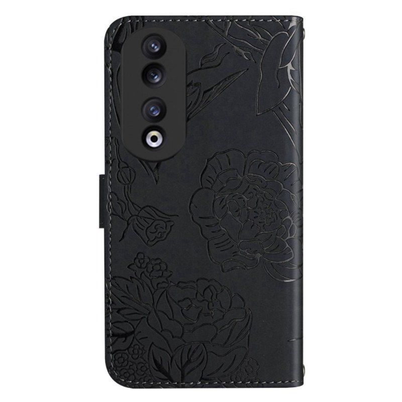 Etui Folio do Honor 90 Motyle I Smycz