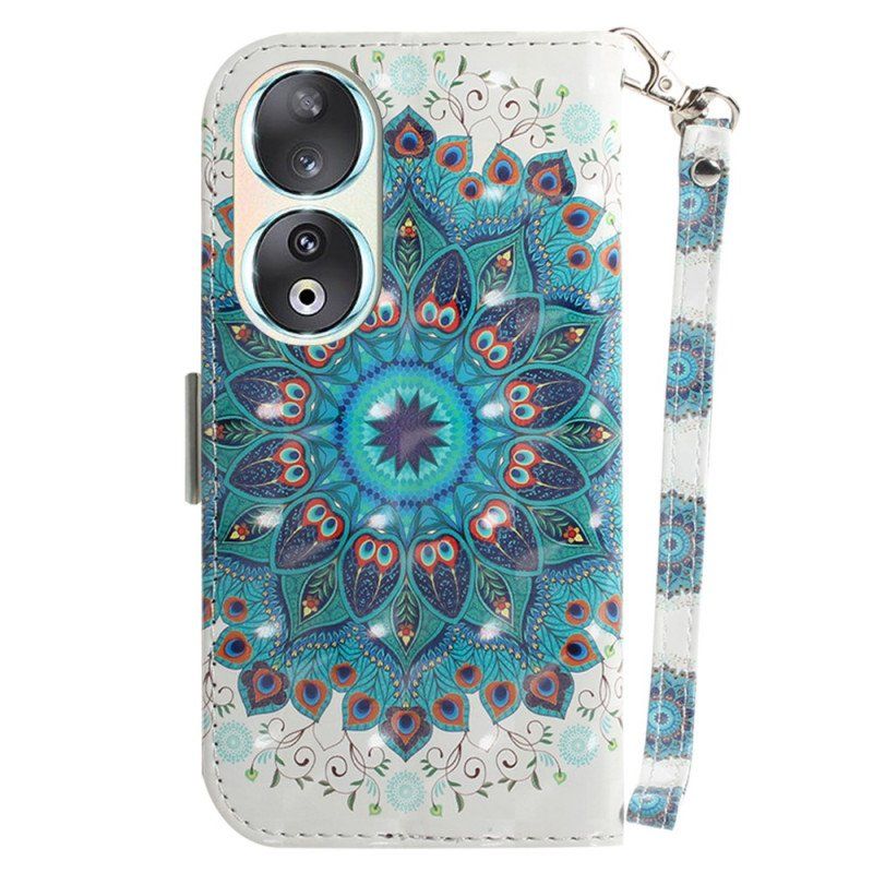 Etui Folio do Honor 90 z Łańcuch Graficzna Mandala Z Paskiem