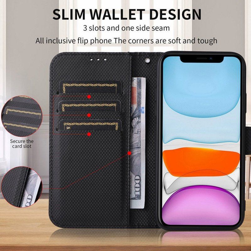 Etui Folio do Honor Magic 4 Lite 5G z Łańcuch Stylowa Sztuczna Skóra Z Paskami