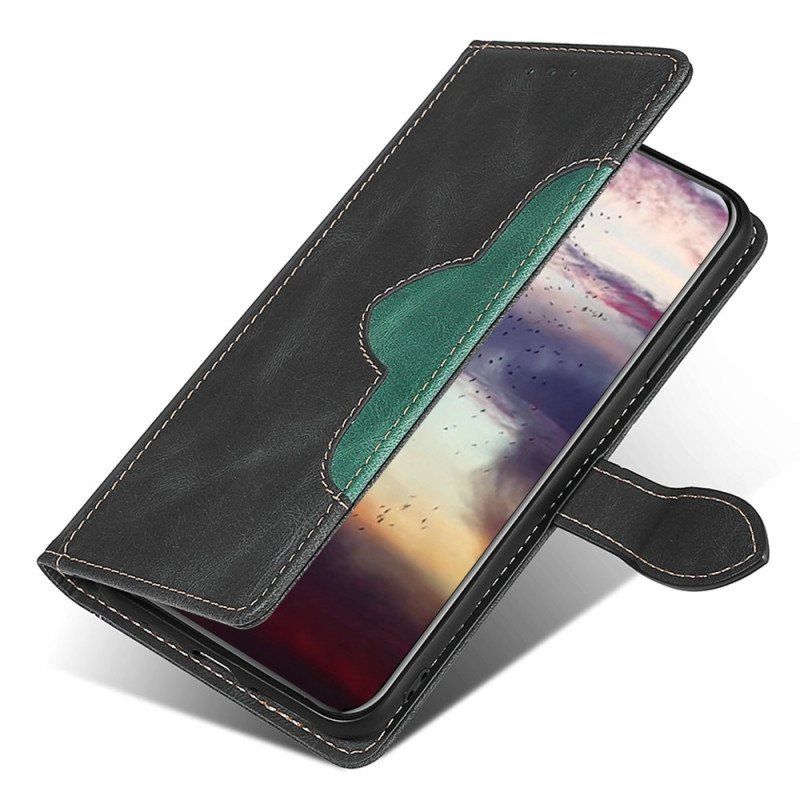 Etui Folio do Honor Magic 5 Lite Dwukolorowy Kwiatowy