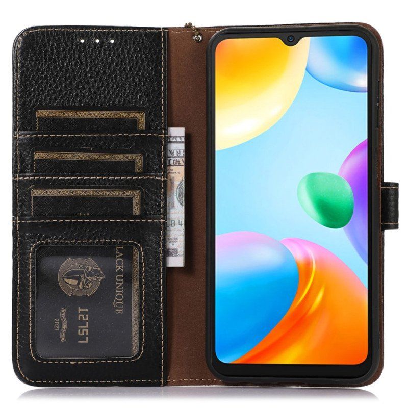 Etui Folio do Honor Magic 5 Lite Etui Ochronne Ochrona Rfid Z Prawdziwej Skóry