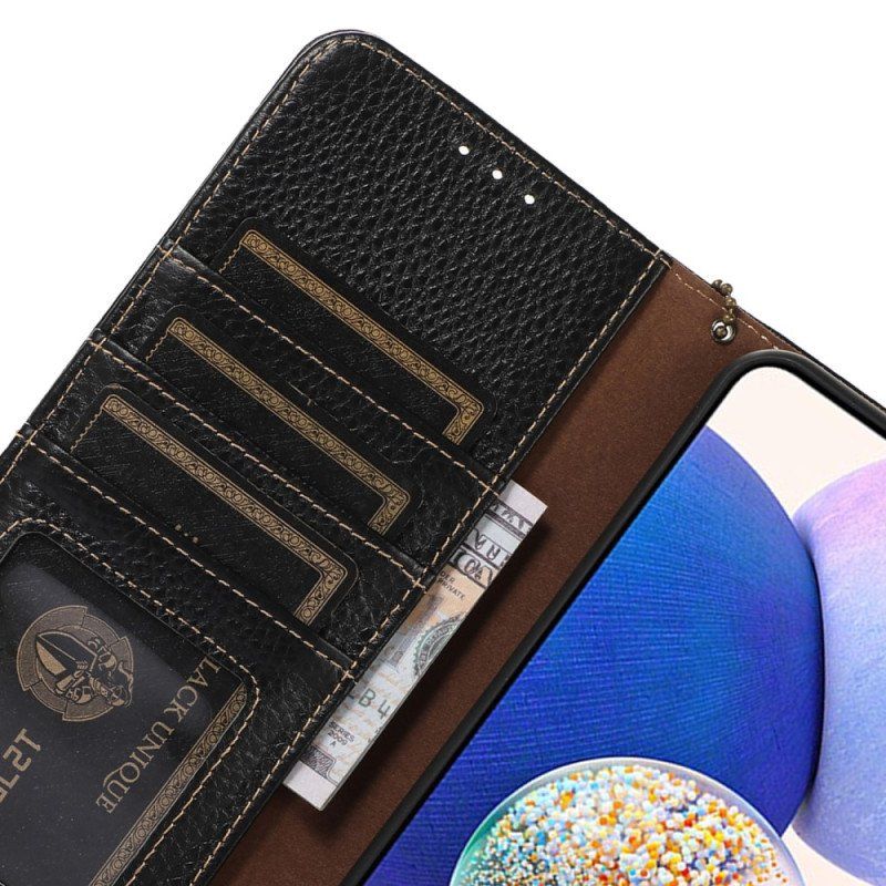 Etui Folio do Honor Magic 5 Lite Etui Ochronne Ochrona Rfid Z Prawdziwej Skóry