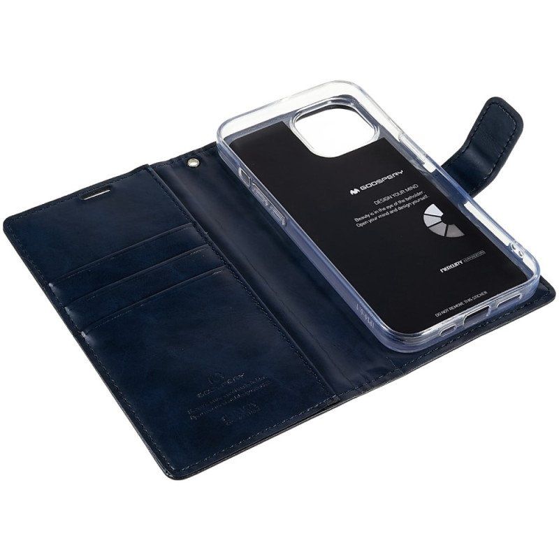 Etui Folio do iPhone 14 Blue Moon Mercury Goospery