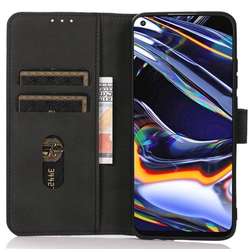 Etui Folio do iPhone 14 Modny Efekt Skóry Khazneh