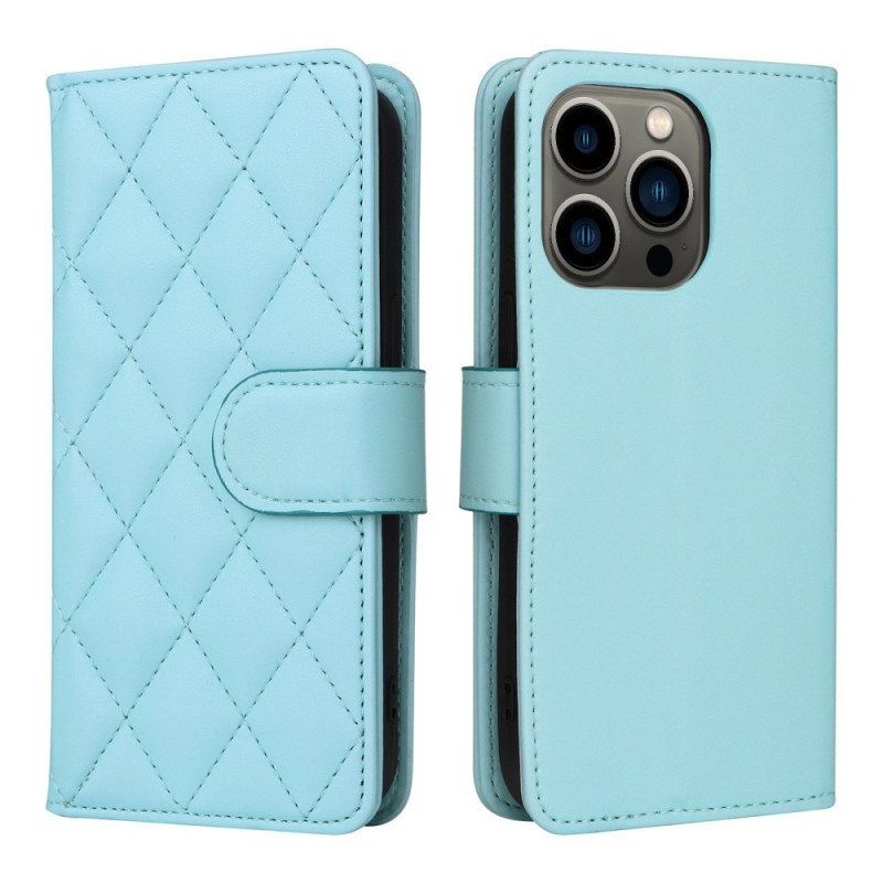 Etui Folio do iPhone 14 Pikowany Styl