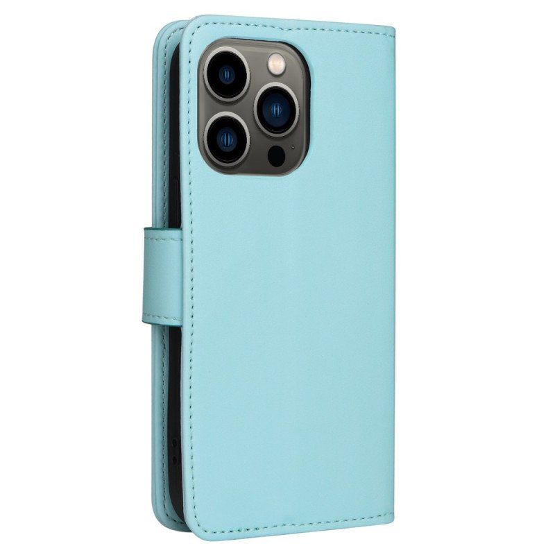 Etui Folio do iPhone 14 Pikowany Styl